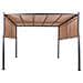 Pergola Marrone Con Luci Led 310 X 310 Cm Parga - Foto miniatura 7