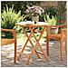 Tavolo Da Giardino Pieghevole 70x75cm Legno Massello Di Acacia - Foto miniatura 1