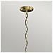 Lampadario Contemporaneo Roux Acciaio Ottone Naturale 3 Luci E27 - Foto miniatura 4