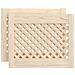 Ante Con Design A Reticolo 2 Pz 49,5x39,5 Cm In Legno Di Pino - Foto miniatura 1