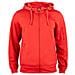Basic Active Hoody Full Zip Rosso Xxl - Foto miniatura 1