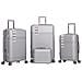 Set 4 Valigie Rigide In Abs Da Viaggio Silver Con Ruote Easy Roll E Beauty Case - Foto miniatura 1