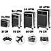 Set 4 Valigie Rigide In Abs Da Viaggio Silver Con Ruote Easy Roll E Beauty Case - Foto miniatura 4