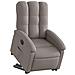 Lusso Casadino -  Poltrona Alzapersona Reclinabile Elettrica Tortora In Tessuto - Foto miniatura 2