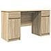 Scrivania  in Rovere Sonoma 140x49x76 cm in Legno Ingegnerizzato - Foto miniatura 1