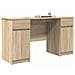 Scrivania  in Rovere Sonoma 140x49x76 cm in Legno Ingegnerizzato - Foto miniatura 3