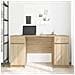 Scrivania  in Rovere Sonoma 140x49x76 cm in Legno Ingegnerizzato - Foto miniatura 4