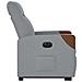 Poltrona Reclinante Alzapersona Elettrica Grigio Chiaro Tessuto - Foto miniatura 6