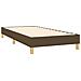 Letto a Molle Materasso e LED Marrone Scuro 100x200 cm Tessuto - Foto miniatura 5