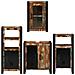 Set di mobili per il bagno 4 pcs Legno massello riciclato - Foto miniatura 9