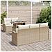 Set Divano da Giardino 6 pcs Beige 100 x 55 x 73 cm Poly Rattan - Foto miniatura 3