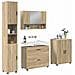Set di mobili per il bagno 4 pcs rovere sonoma 30 x 35 x 192 cm - Foto miniatura 3