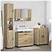 Set di mobili per il bagno 4 pcs rovere sonoma 30 x 35 x 192 cm - Foto miniatura 4