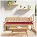 Cuscini per Pallet per Panchina 2 pz Borgogna 200x40x8 cm Tessuto Oxford - Foto miniatura 2