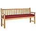 Cuscini per Pallet per Panchina 2 pz Borgogna 200x40x8 cm Tessuto Oxford - Foto miniatura 3