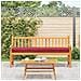 Cuscini per Pallet per Panchina 2 pz Borgogna 200x40x8 cm Tessuto Oxford - Foto miniatura 4