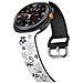 Cinturino In Silicone Bicolore Inciso Da 22 Mm Compatibile Con Samsung Galaxy Watch8 - Elegante E Confortevole White+black - Foto miniatura 3