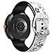 Cinturino In Silicone Bicolore Inciso Da 22 Mm Compatibile Con Samsung Galaxy Watch8 - Elegante E Confortevole White+black - Foto miniatura 4
