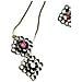 Set Reversibile: Collana E Due Paia Di Orecchini In Argento 10µ E Cristallo Sw Fuchsia E Cristallo - Foto miniatura 2