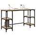 Scrivania Rovere artigianale 140 x 50 x 75 cm Legno multistrato - Foto miniatura 3