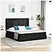 Letto con luci a strisce a LED Nero 180 x 200 cm Tessuto - Foto miniatura 2