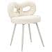 Sedia Mini Ilary Imbottita Bianca Ø40x67 Cm, Seduta H 46 Cm - Foto miniatura 1
