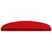 Tappetini per scale autoadesivi 15 pcs Rosso 80 x 24,5 x 3,5 cm - Foto miniatura 4