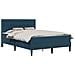 Struttura letto con materasso Blu 120 x 200 cm Velluto - Foto miniatura 1