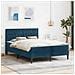 Struttura letto con materasso Blu 120 x 200 cm Velluto - Foto miniatura 2
