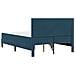 Struttura letto con materasso Blu 120 x 200 cm Velluto - Foto miniatura 8