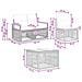 Set Divano da Giardino 13 pcs Grigio polyrattan - Foto miniatura 8