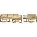 Set di divani da esterno con cuscino 6 pcs Bianco e Beige - Foto miniatura 1
