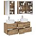 Set di mobili per il bagno 5 pcs Rovere Artigianale - Foto miniatura 3