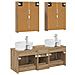 Set di mobili per il bagno 5 pcs Rovere Artigianale - Foto miniatura 8