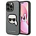 Karl Lagerfeld Klhcp14lsapkhg Custodia Iphone 14 Pro 6.1 Argento Saffiano Con Patch Testa Di Karl - Foto miniatura 2