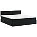 Letto ottomano con materasso Nero 160 x 200 cm Velluto - Foto miniatura 8
