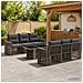 Set Divano da Giardino 7 pz Grigio e Grigio Scuro polyrattan - Foto miniatura 3
