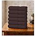 Set 6 Asciugamani Viso 55x100 cm - Eleganza e Comfort per il Tuo Bagno - COFFEE BEAN - CAFFE' - Foto miniatura 1