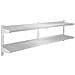 Mensola In Acciaio Inox - 2 Ripiani - 180 Cm - Foto miniatura 1