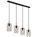 Lampada A Sospensione Estevau 4x60 W Marrone 97066 - Foto miniatura 1