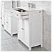 Mobiletto Base Per Bagno O Ingresso, Con Due Ante E Cassetto, In Stile Tapparelle, bianco, frg238-w - Foto miniatura 4