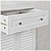 Mobiletto Base Per Bagno O Ingresso, Con Due Ante E Cassetto, In Stile Tapparelle, bianco, frg238-w - Foto miniatura 7