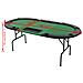Tavolo Da Poker Piegabile In 3 Per 9 Giocatori Ottagonale Verde - Foto miniatura 2