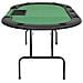 Tavolo Da Poker Piegabile In 3 Per 9 Giocatori Ottagonale Verde - Foto miniatura 4