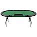 Tavolo Da Poker Piegabile In 3 Per 9 Giocatori Ottagonale Verde - Foto miniatura 5