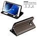 Custodia Compatibile Con Samsung Galaxy J7 2016 In Bruno Pietra - Coperchio Protettivo Con Chiusura Magnetica, Funzione Stand E 2 Finestre Di Visualizzazione - Foto miniatura 8
