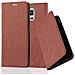 Custodia Compatibile Con Samsung Galaxy Note 4 In Marrone Cappuccino - Coperchio Protettiva Con Chiusura Magnetica, Funzione Stand E Tasca Per Le Carte - Foto miniatura 4