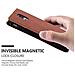 Custodia Compatibile Con Samsung Galaxy Note 4 In Marrone Cappuccino - Coperchio Protettiva Con Chiusura Magnetica, Funzione Stand E Tasca Per Le Carte - Foto miniatura 8