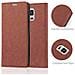 Custodia Compatibile Con Samsung Galaxy Note 4 In Marrone Cappuccino - Coperchio Protettiva Con Chiusura Magnetica, Funzione Stand E Tasca Per Le Carte - Foto miniatura 9