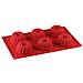 Stampo 6 Ciambelle Dr Oetker Cameo, In Silicone Rosso - Foto miniatura 2
